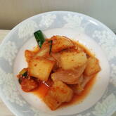 角切り大根のキムチ和え