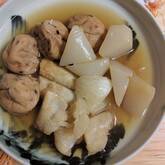 がんもどきと小カブの煮物