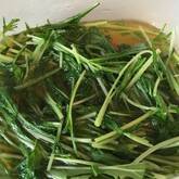 炒め水菜のお浸し