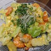 エビと卵の炒め物