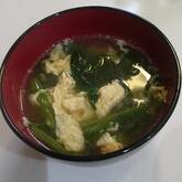 ホウレン草のかきたま汁