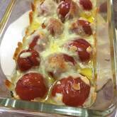プチトマトのチーズパン粉焼き