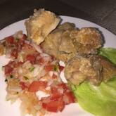 鶏の唐揚げサルサソース