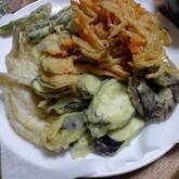 キスと春野菜の天ぷら