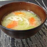 レンコンのみそ汁