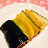 味がしみてる！ズッキーニの焼きびたし
