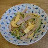 キュウリとハムの中華春雨サラダ