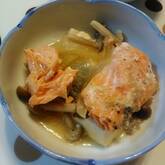 鮭と野菜のみそ蒸し煮