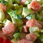 サーモンアボカドのタルティーヌ