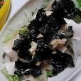 水菜と白菜の豆腐サラダ