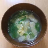 水菜のふんわりかきたま汁
