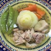 鶏肉と新玉ネギのスープ煮