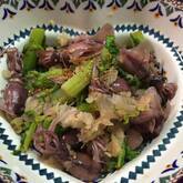 ホタルイカの甘辛炒め