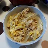 鶏ひき肉の親子丼