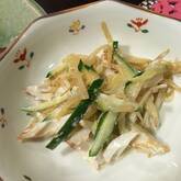 モヤシとちくわのゴマ酢和え