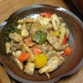 鶏と野菜の黒酢煮