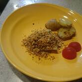 ムニエルのパン粉ソース