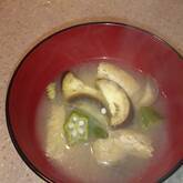 ナスと油揚げのみそ汁