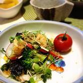 食欲そそるチョレギサラダ 水菜で簡単に作れる