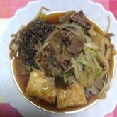 皿盛りすき焼き