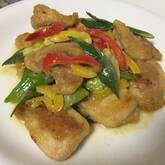 エリンギと鶏肉のみそ炒め