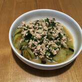 ナスの鶏みそあんかけ