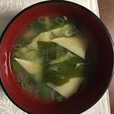 タケノコとワカメのみそ汁