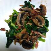 ホウレン草のアンチョビ炒め