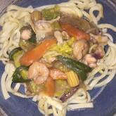 海鮮焼きうどん