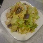 キャベツと豆腐の炒め物