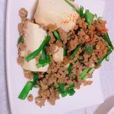 ホウレン草あんかけ豆腐