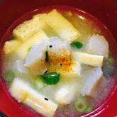 ちぎりコンニャクのみそ汁