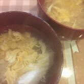 長芋と梅の卵スープ