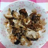 シイタケのおかかポン酢