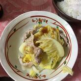 豚バラ肉と春キャベツの塩蒸し