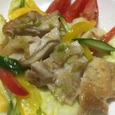 鶏もも肉の塩焼き