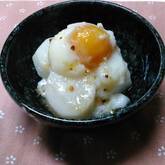 長芋の温泉卵のせ