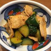 豚肉とキュウリの中華炒め