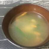 シイタケとニラの中華スープ