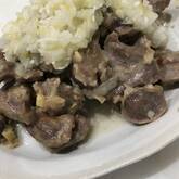 砂肝の塩ネギダレがけ