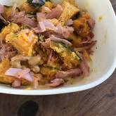 カボチャと豆のサラダ