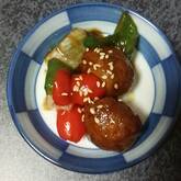 甘酢あんの肉団子