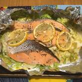 塩鮭のホイル焼きレモン風味