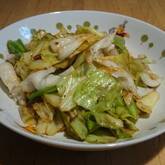 キャベツのガーリック炒め