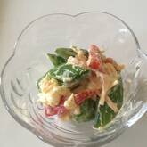 簡単で彩りきれい！スナップエンドウと卵のサラダ