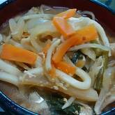 体の芯から温まる！みそ煮込みうどん