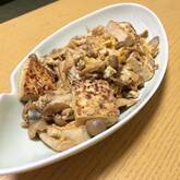 キノコと豆腐のチャンプルー