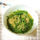 炒め水菜のお浸し