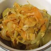 ニンジンとツナの洋風炒め