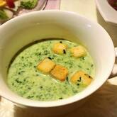 ホウレン草の豆乳スープ
